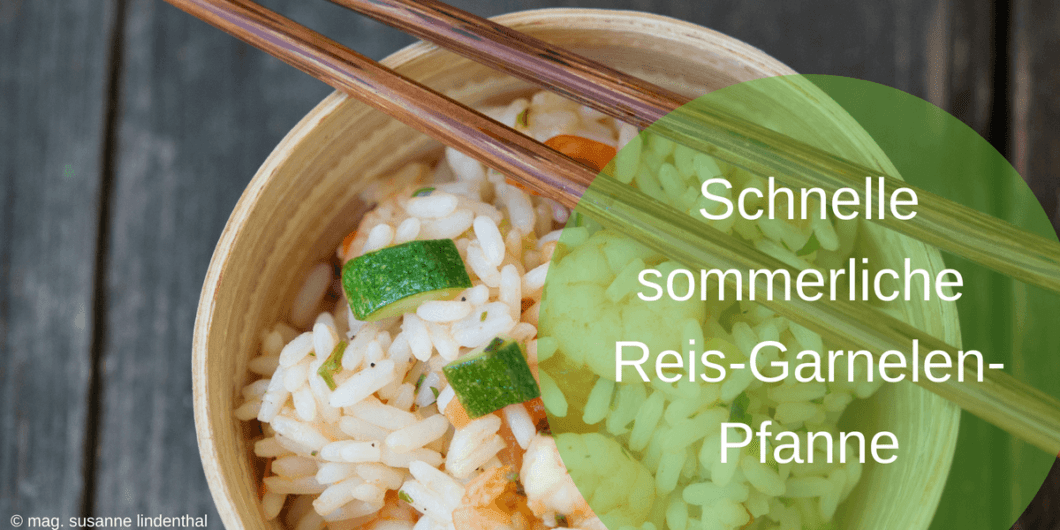 Schnelle sommerliche Reis-Garnelen-Pfanne-titel Schnelle sommerliche Reis-Garnelen-Pfanne-titel