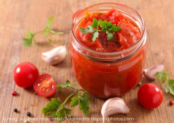 Tomaten einkochen für den Vorrat, Lebensmittel einkochen